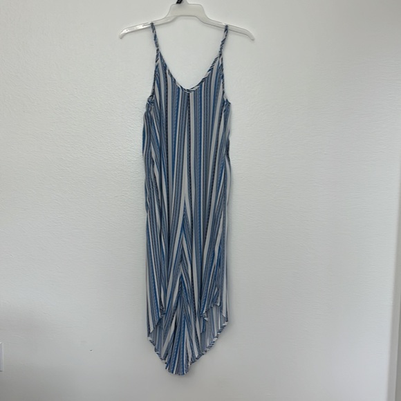 Pacific Beach Stripe Asymmetrical Cover up Jumpsuit XL - Picture 7 of 14